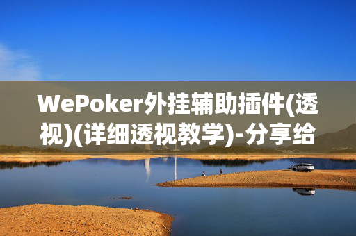 WePoker外挂辅助插件(透视)(详细透视教学)-分享给大家