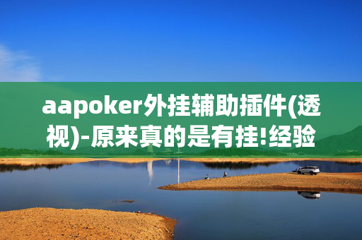 aapoker外挂辅助插件(透视)-原来真的是有挂!经验分享!