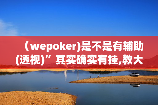 （wepoker)是不是有辅助(透视)”其实确实有挂,教大家使用