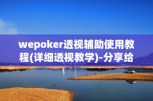 wepoker透视辅助使用教程(详细透视教学)-分享给大家